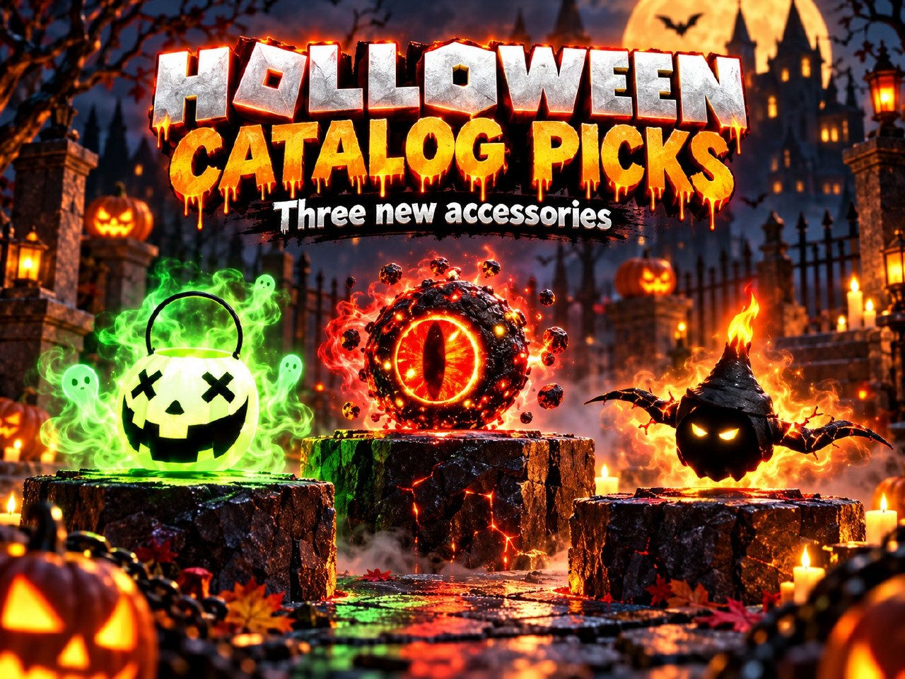 Halloween catalog picks — three new accessories